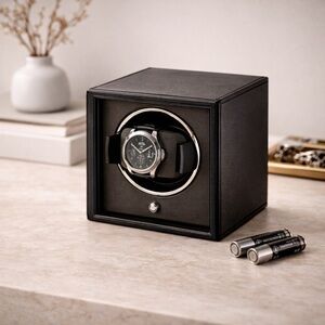 WOLF Cub Single Watch Winder Bi-Directional 900 TPD Battery Operated No Cover